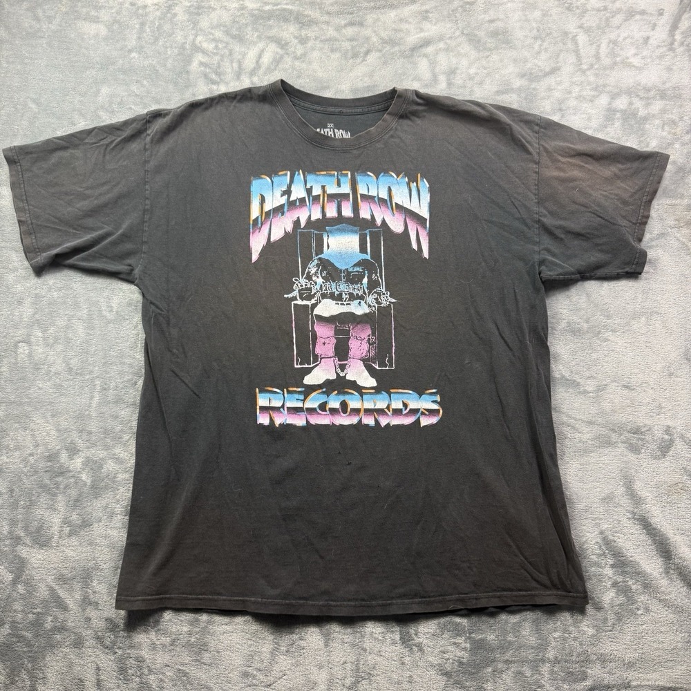 Death Row Records T Shirt 2XL Vintage Looking 2021 Well Worn